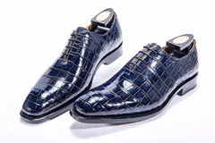 Leisure Fashion Business Alligator Pattern Leather Shoes BMBAS12008 image 2