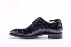 Men’s Genuine Crocodile Leather Lace Up Shoes BMBAS12023 image 9