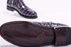 Scale-Patterned Side-Zip Ankle Boots BMPAS12025 image 9