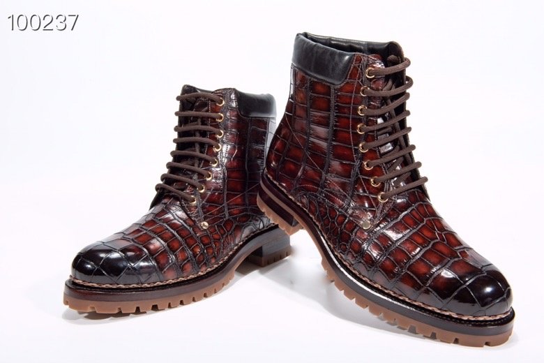 Genuine Crocodile High-Top Formal Boots BMBAS12029 image 9