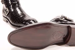 Genuine Crocodile Double Monk Strap Boot BMBAS12032 image 9