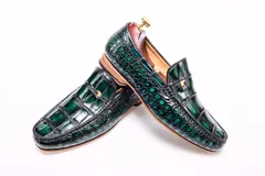 Retro Scale-Patterned Loafers BMGAS12034 image 3