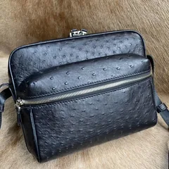 Real Ostrich Skin Men Casual Bag XMBOB12015 image 2