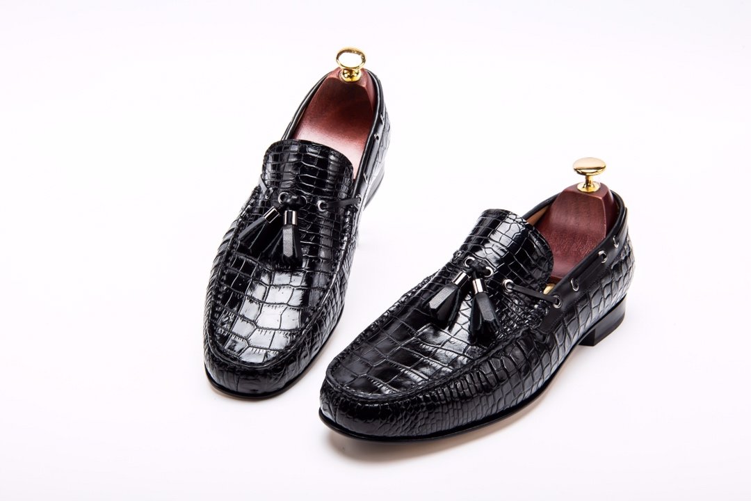 Genuine Crocodile Men’s Slip On Loafer BMBAS12038