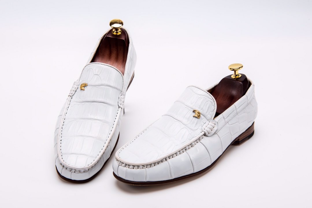 Men’s Penny Loafers Crocodile Boat Shoes BMWAS12039 image 2