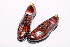 Exotic Men’s Crocodile Dress Shoes Exclusive Collection BMBAS12040 image 9