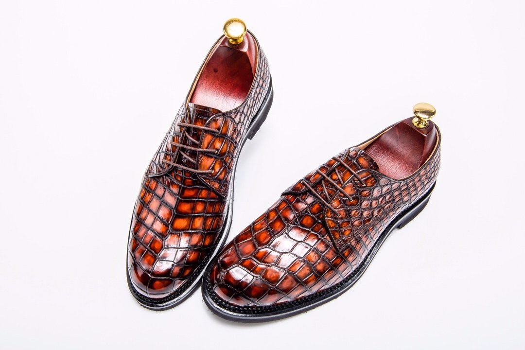 Exotic Men’s Crocodile Dress Shoes Exclusive Collection BMBAS12040 image 9