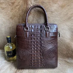 Crocodile Leather Portrait Briefcase XMBAB12018 image 9