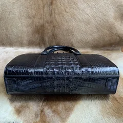 Crocodile Leather Compartment Briefcase XMBAB12022 image 2