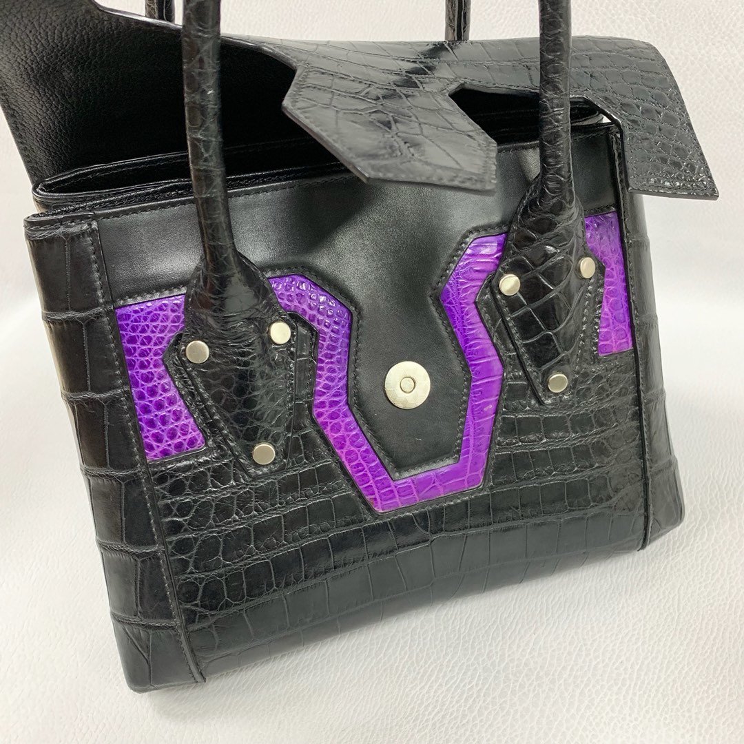 Ladies Alligator Belly Full Leather Handbag XFBAB12039 image 2
