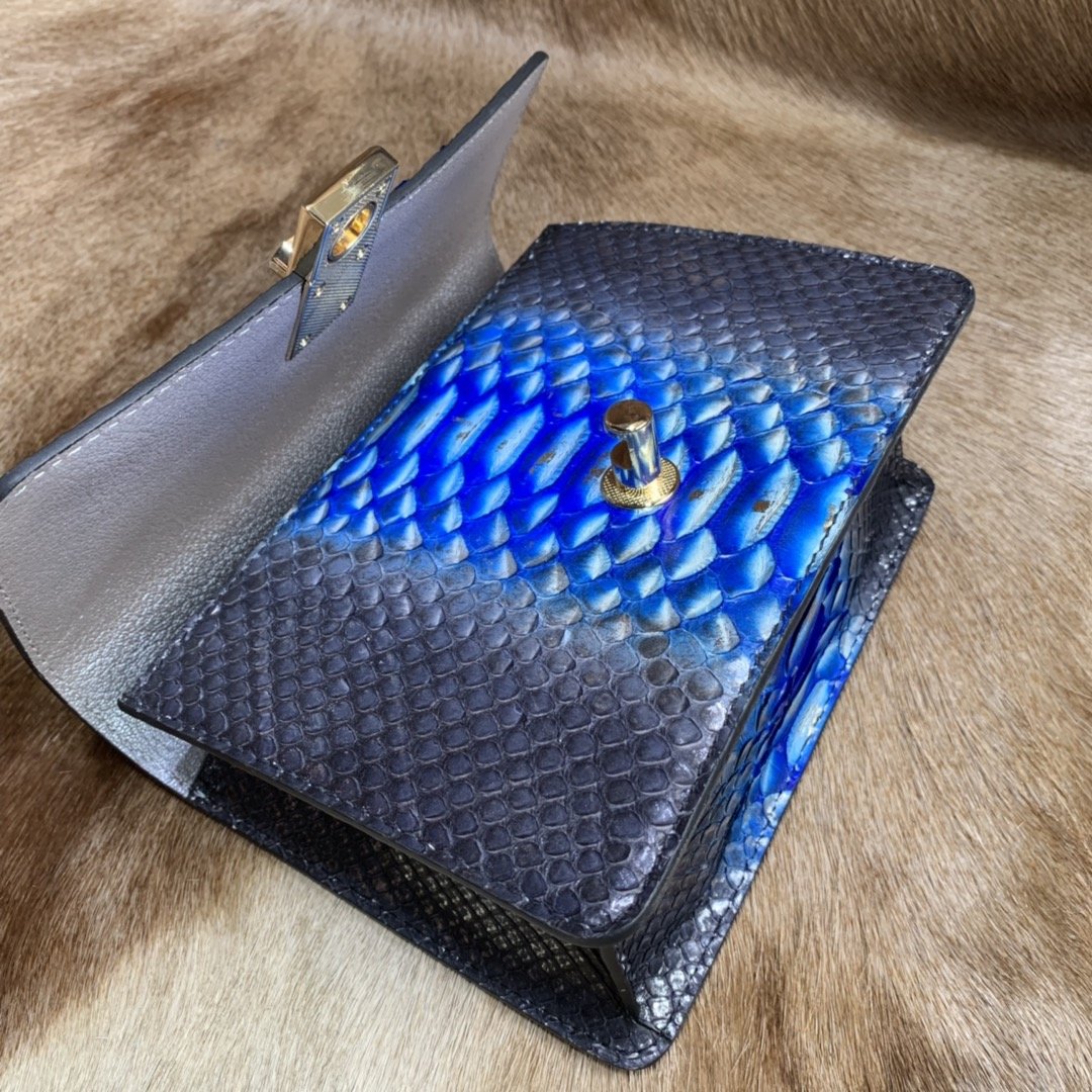 Natural Python Leather Sling Bag XFBPB12055 image 2