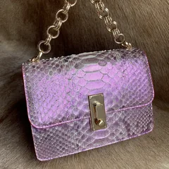 Fashion Python Skin Clutch Wallet Sling Bag XFPPB12058 image 2