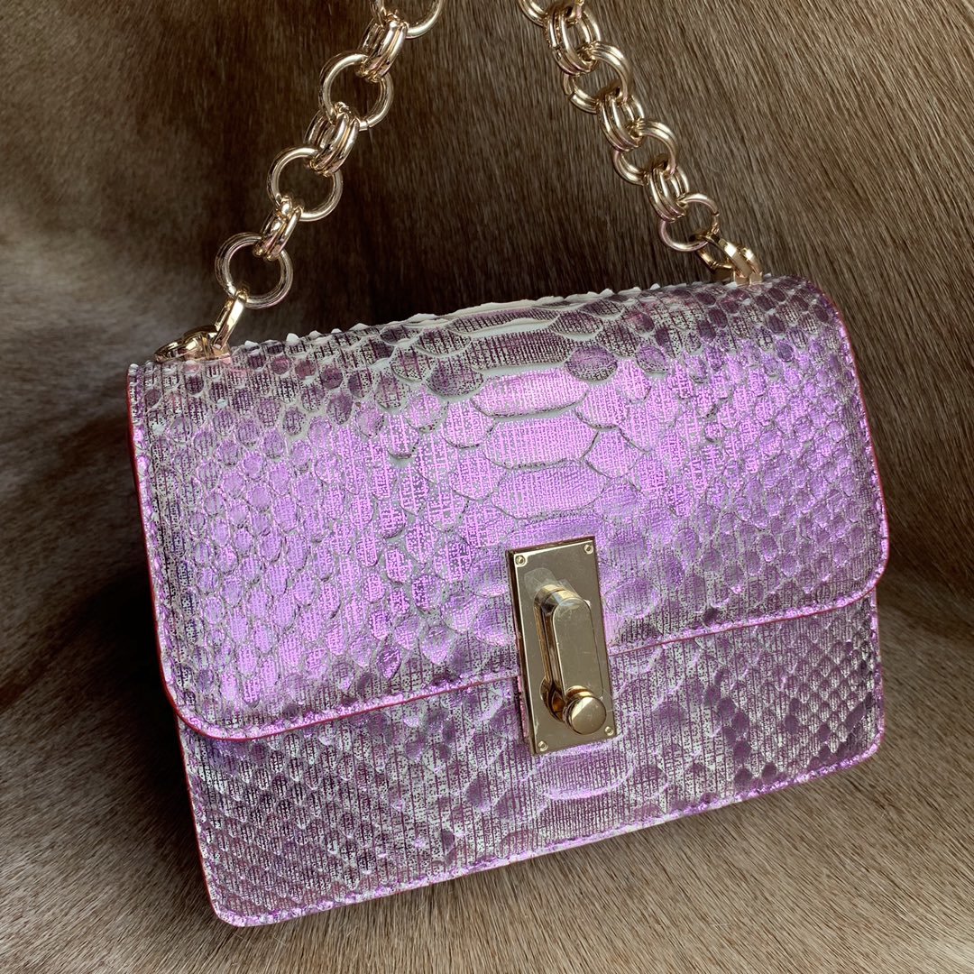 Fashion Python Skin Clutch Wallet Sling Bag XFPPB12058 image 2