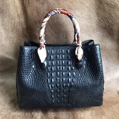Top Handle Crocodile Handbag XFCAB12059 image 9