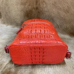 Crocodile Vegan Structured Dome Fashion Backpack XFRAB12072 image 9