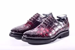 Mens Alligator Lace Up Shoes BMBAS12001 image 4
