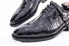 Wholesale Men Business Genuine Alligator Shoes BMBAS12007 image 4