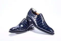 Leisure Fashion Business Alligator Pattern Leather Shoes BMBAS12008 image 3