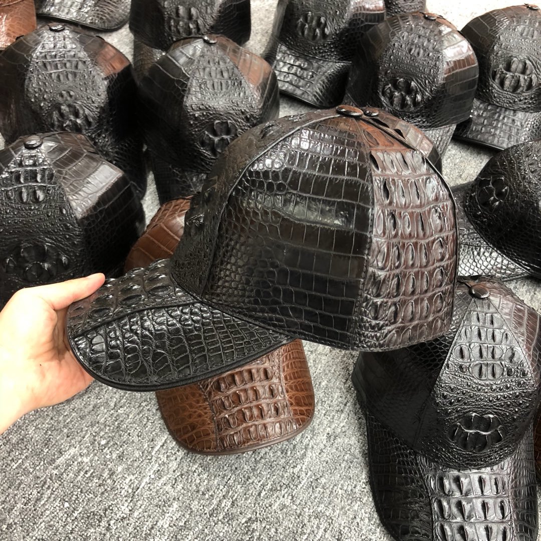 Crocodile Leather Baseball Cap TMBAH12004 image 3