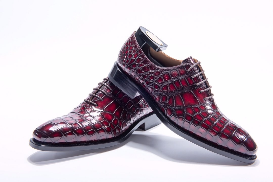Genuine Crocodile Lace Up Oxford Shoe BMBAS12013 image 3