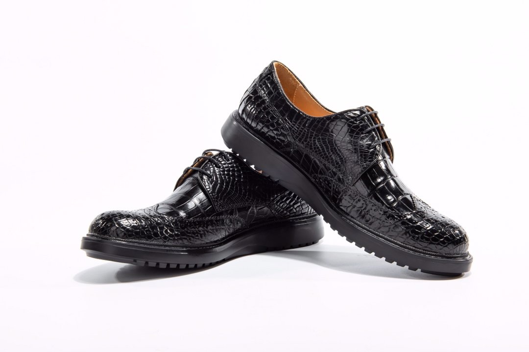 Crocodile Gator Print Dress Shoes BMBAS12017 image 9