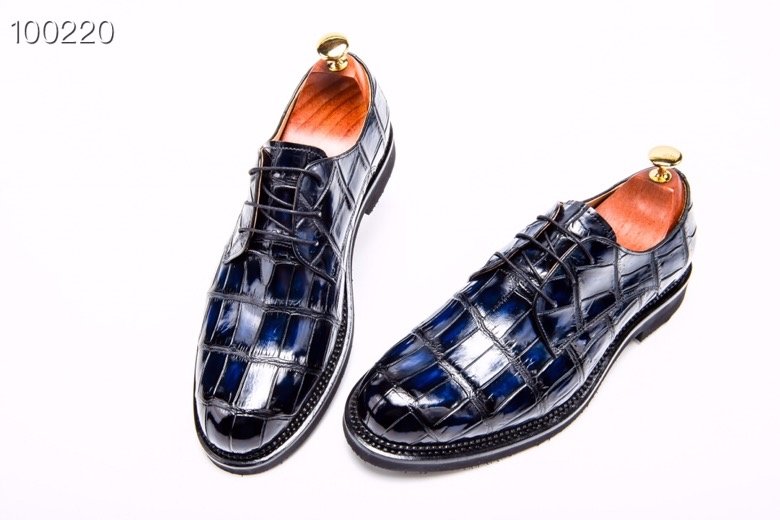 Men’s Derby Dress Shoes Crocodile Leather BMBAS12026 image 9