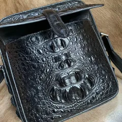 Crocodile Skin Man Shoulder Bag XMBAB12001 image 7