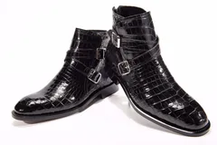 Genuine Crocodile Double Monk Strap Boot BMBAS12032 image 2