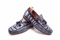 Scale-Patterned Tassel Loafers BMGAS12035 image 2