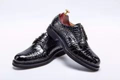 Men’s Crocodile Dress Shoes Leather Business Shoes BMBAS12043 image 3