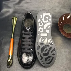 Men’s Crocodile Exotic Lace Up Sneaker BMBAS12045 image 9