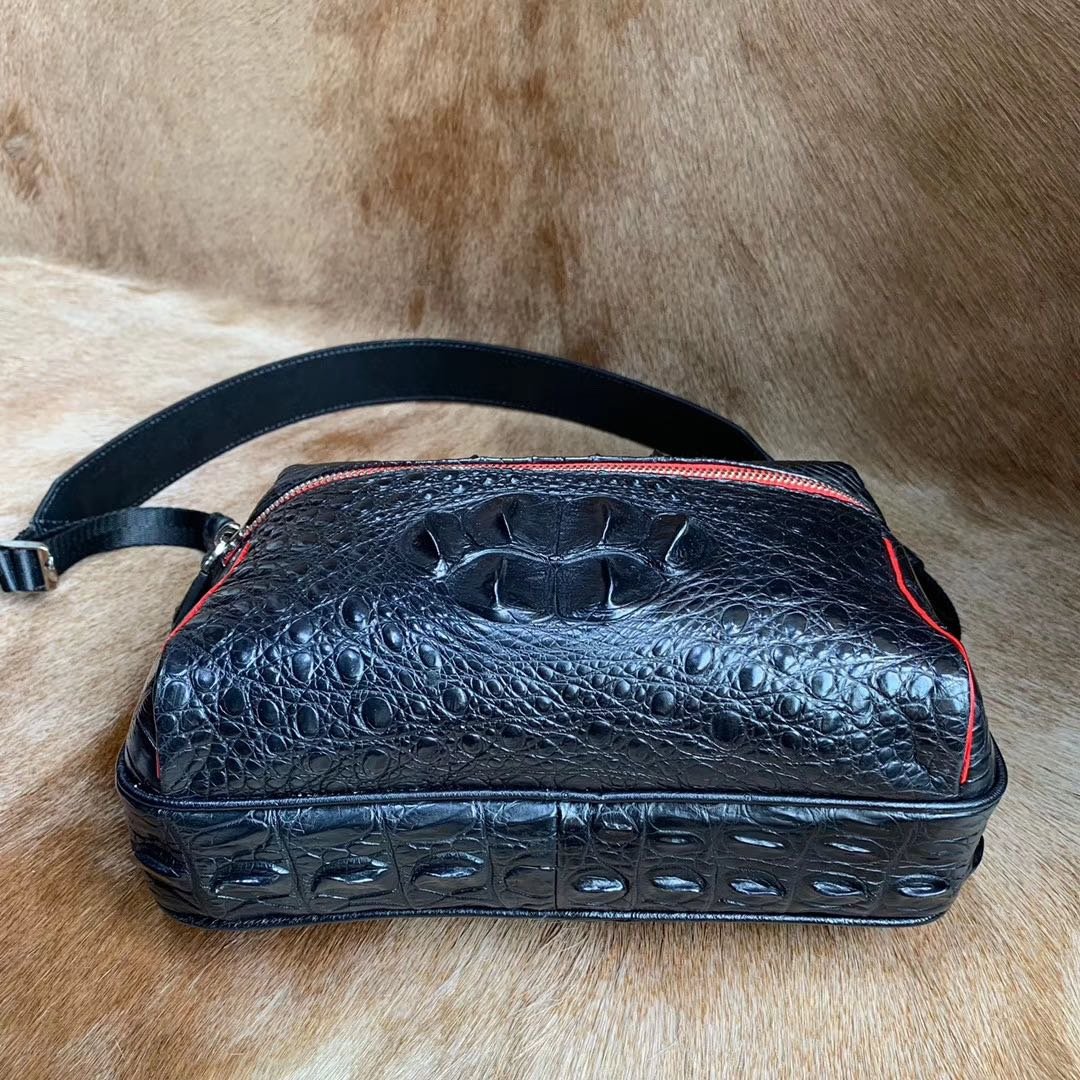 Business Crocodile Bag Men Shoulder Bag XMBAB12017 image 3