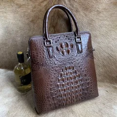 Crocodile Leather Portrait Briefcase XMBAB12018 image 2