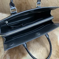 Crocodile Leather Compartment Briefcase XMBAB12022 image 3