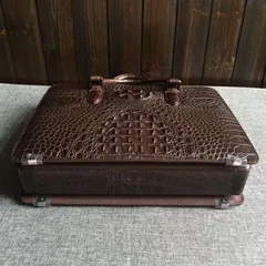 Crocodile Skin Men Handbag Computer Bags XMBAB12025 image 3
