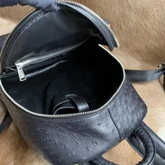 Ostrich Anti-theft Leather Backpack XMBOB12029 image 3