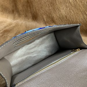 Natural Python Leather Handbag
