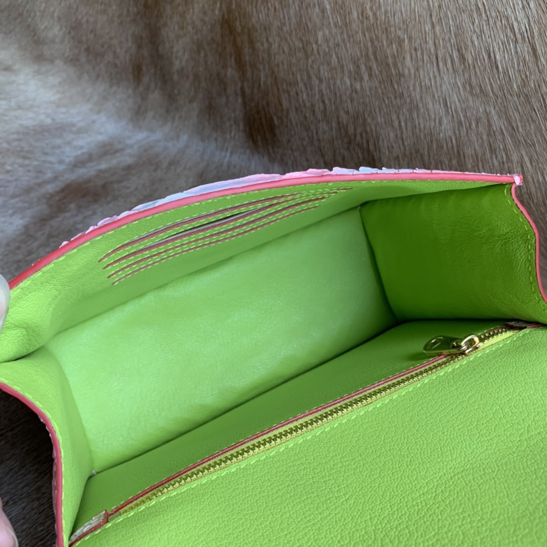 Fashion Python Skin Clutch Wallet Sling Bag XFPPB12058 image 3