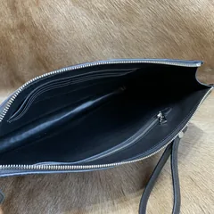 Crocodile Leather Zipper Pouch XMBAB12077 image 3
