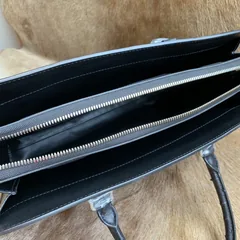 Ostrich Briefcase Bag Black Handbag XMBOB12010 image 3