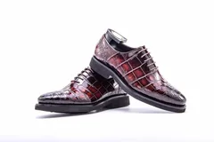 Mens Alligator Lace Up Shoes BMBAS12001 image 5