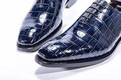 Leisure Fashion Business Alligator Pattern Leather Shoes BMBAS12008 image 4