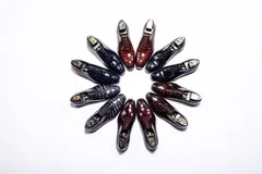 Scale-Patterned Pointed Business Shoes BMBAS12009 image 3