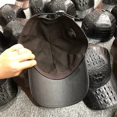 Crocodile Leather Baseball Cap TMBAH12004 image 4