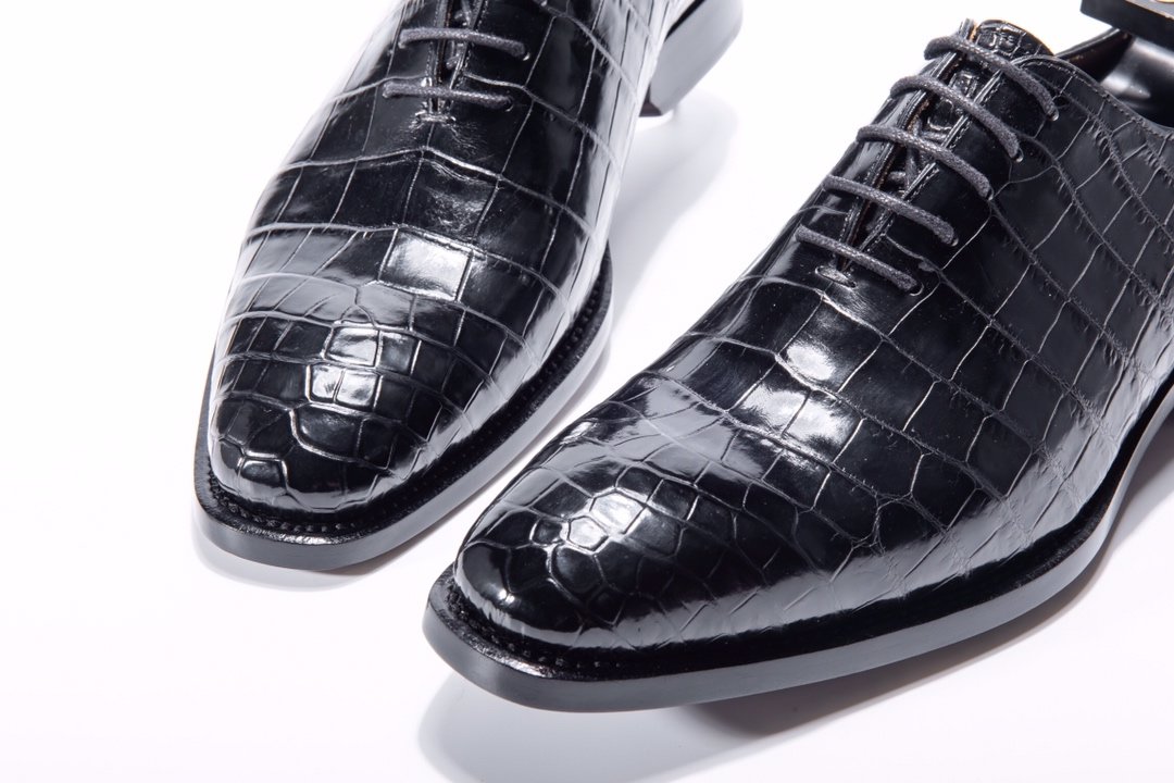 Liberty Exotic Men’s Crocodile Dress Shoes BMBAS12011 image 5