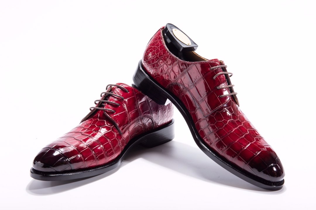 Exotic Men’s Crocodile Derby Shoe BMRAS12022 image 3