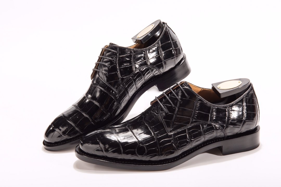 Men’s Genuine Crocodile Leather Lace Up Shoes BMBAS12023 image 3