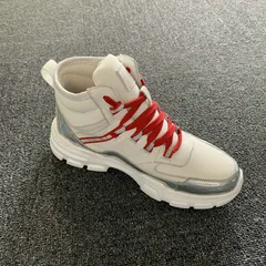 Fabric & Calfskin Leather Men’s Sneaker MBS006 image 3