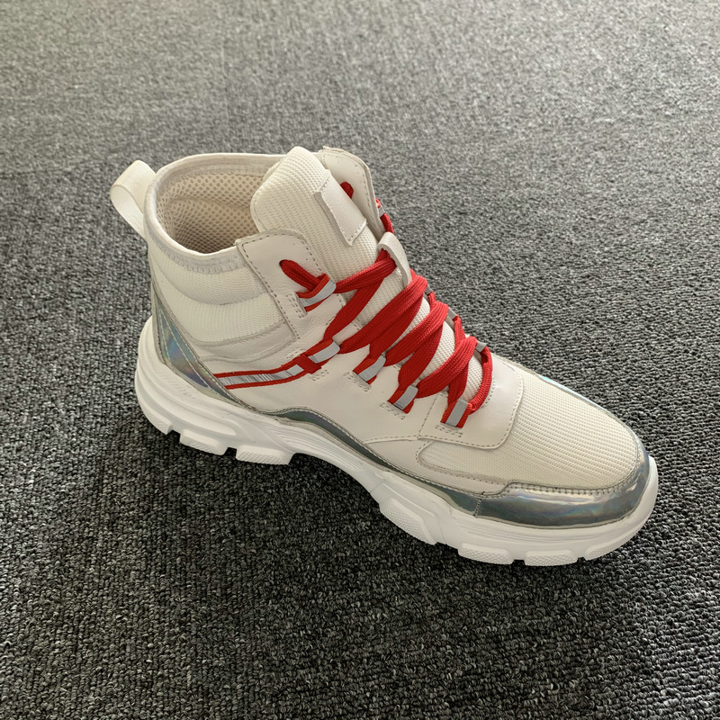 Fabric & Calfskin Leather Men’s Sneaker MBS006 image 3