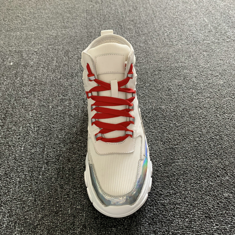 Fabric & Calfskin Leather Men’s Sneaker MBS006 image 4